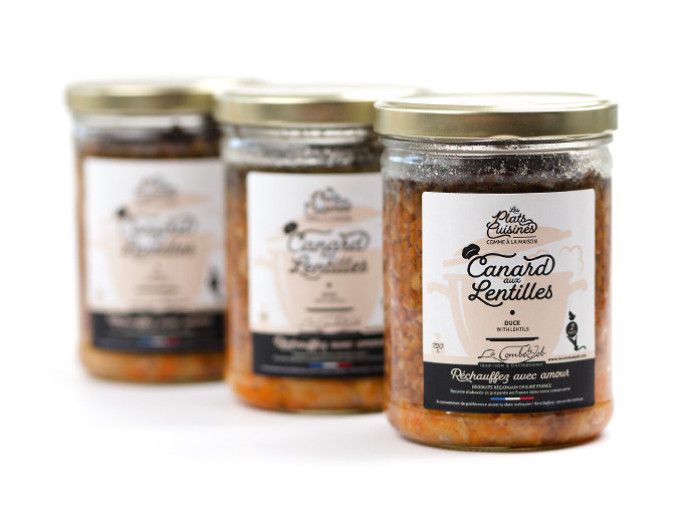 Canard aux lentilles