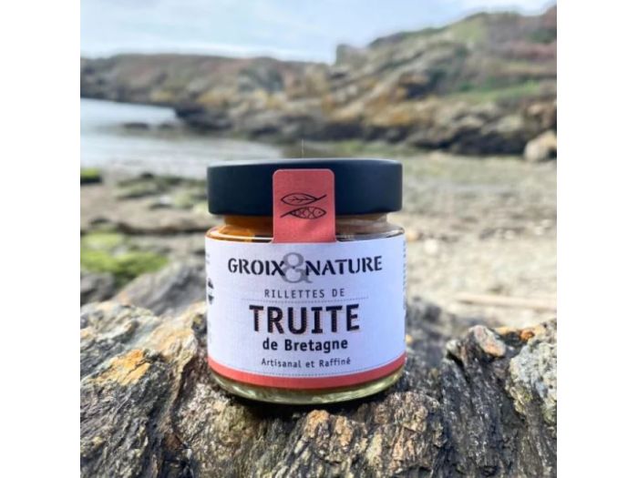 rillettes apéritives à la truite de Bretagne de la conserverie Groix et Nature