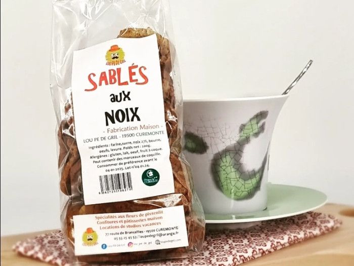 acheter des sablés aux noix fabriqués en Corrèze
