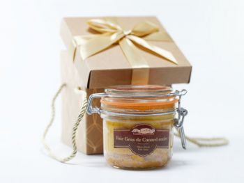 Une délicate attention pour remercier un ami, un voisin : un foie gras dans son écrin doré