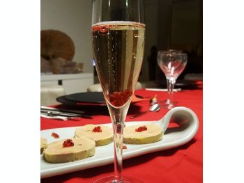 Perles de framboises pour sublimer un champagne