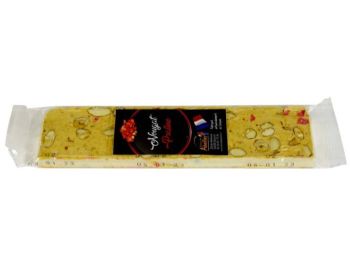 Nougat tendre praline D&eacute;lices des Abeilles 23% miel Creuse Limousin, barre artisanale 100g, boutique &eacute;picerie fine Brive La Combe de Job