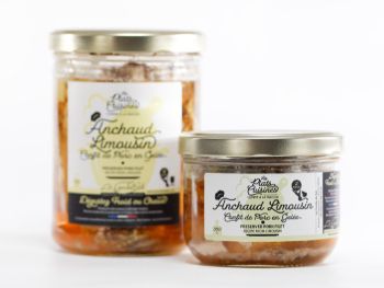 Confit de porc en conserve, r&ocirc;ti de porc en gel&eacute;e. Recette traditionnelle du Limousin, La Combe de Job boutique &agrave; Brive et conserverie Objat