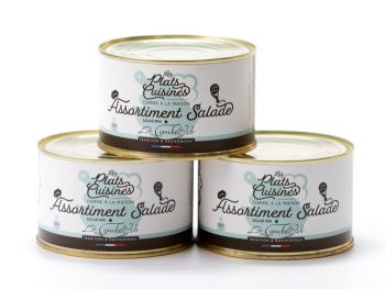 gésiers d'oie, aiguillettes et coeurs de canard confits dans la graisse Conserves La Combe de Job Brive Corrèze