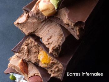 lingots de chocolat pralin&eacute; maison pralus : les barres infernales sont dans votre boutique la combe de job &agrave; brive la gaillarde