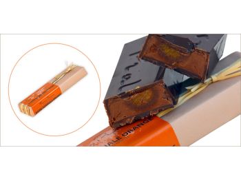 barre infernale chocolat noir orange chocolatier pralus boutique la combe de job brive
