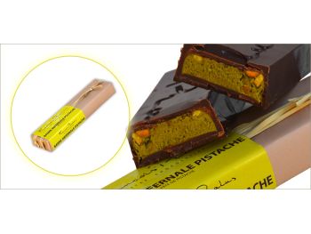 barre infernale chocolat noir pistache pralus