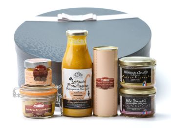 Cadeau gourmand spécialités au foie gras de la maison La Combe de Job Brive Corrèze France