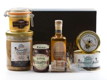 Cadeau gourmand saveurs de Corrèze – idée cadeau gastronomique avec foie gras, paupiettes et produits artisanaux de Brive.