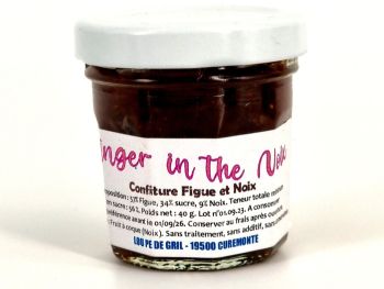 Confiture figue noix 40 g fabriquée en Corrèze