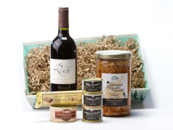 Corbeille gourmande de produits du terroir. Tarif d&eacute;gressif collectivit&eacute;s et cadeaux d'affaires. Brive et Objat