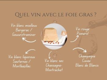 infographie quel vin ou quel champagne pour accompagner le foie gras de canard entier en conserve