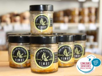 foie gras poivre  timut, m&eacute;daille concours saveurs de nouvelle aquitaine