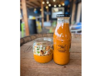 Gaspacho tomate concombre poivron La Combe de Job Brive