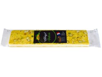 Nougat tendre &agrave; la pistache D&eacute;lices des Abeilles 24% miel Creuse, barre 100g artisanale, &eacute;picerie fine Brive Corr&egrave;ze La Combe de Job