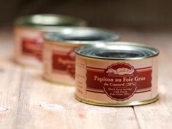 Papiton, p&acirc;t&eacute; au foie gras de canard, sp&eacute;cialit&eacute; artisanale La Combe de Job Corr&egrave;ze