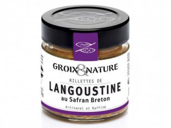 rillettes apéritives de langoustines au safran de la conserverie Groix et Nature