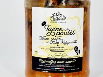 tajine de poulet aux citrons et olives kalamata 775g