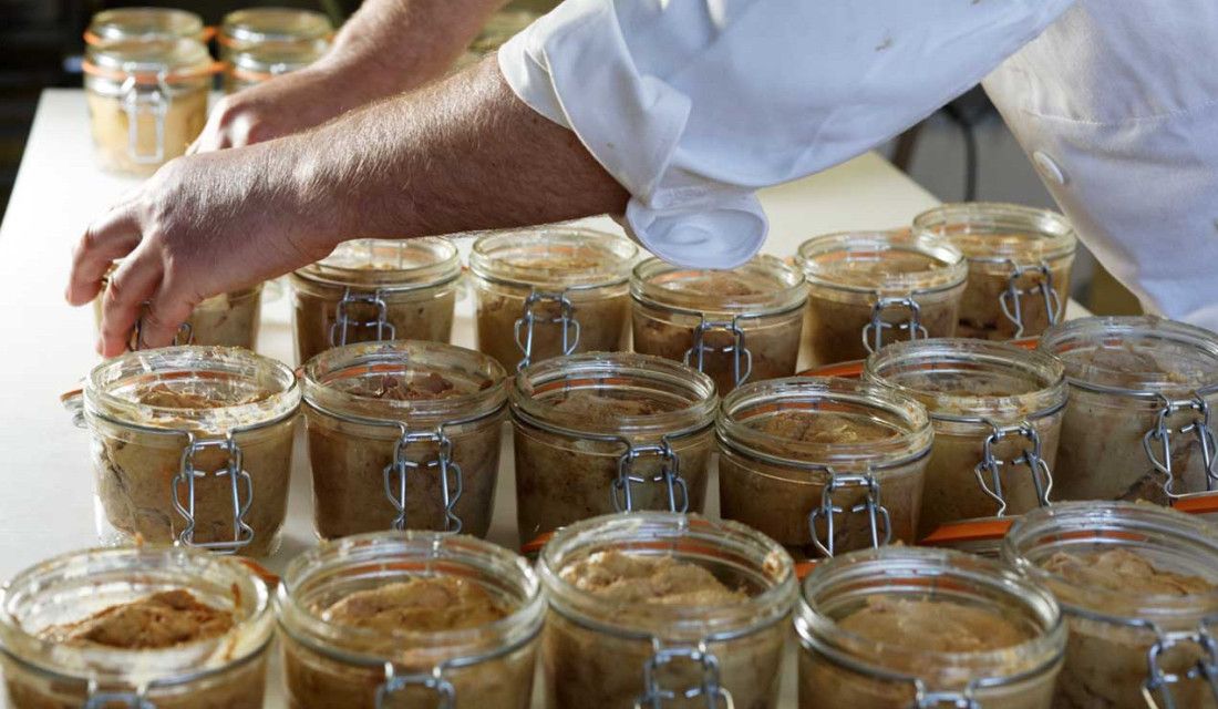 Foie gras d'oie entier artisanal en bocal