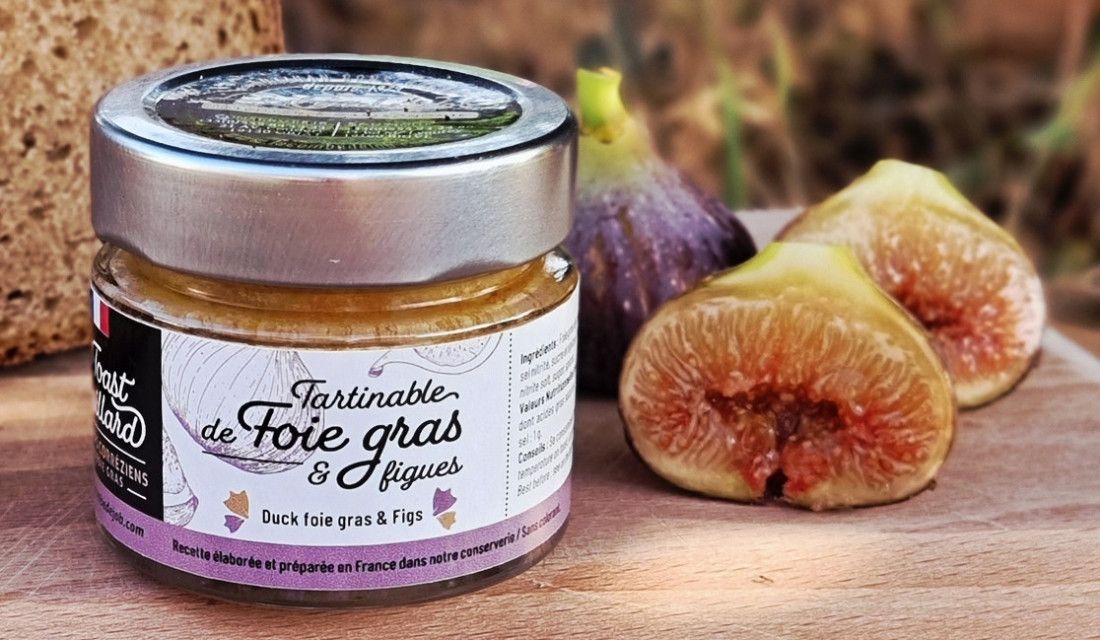 Toast Gaillard, tartinable foie gras et figues